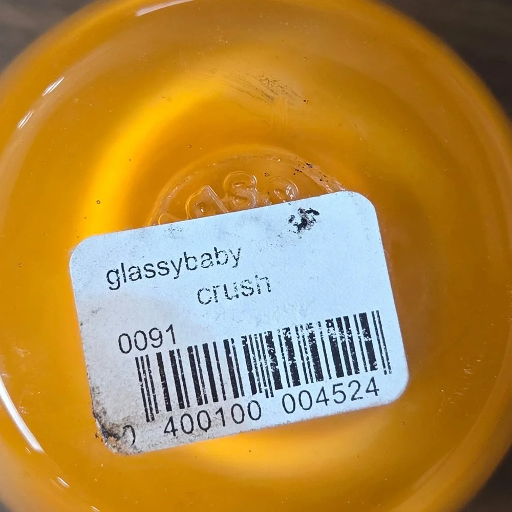 Glassybaby Oregon State Beavers Orange Votive Candle Holder #0091
